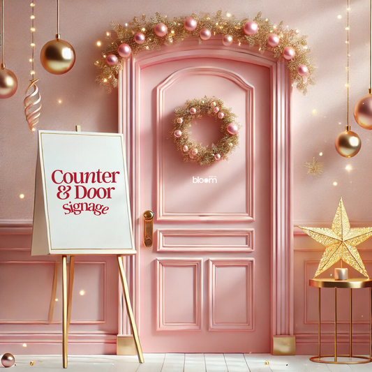 Sleigh Your Counter & Door Signs